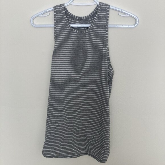 Lululemon All Tied Up Tank Gray White Size 6 - Picture 1 of 6